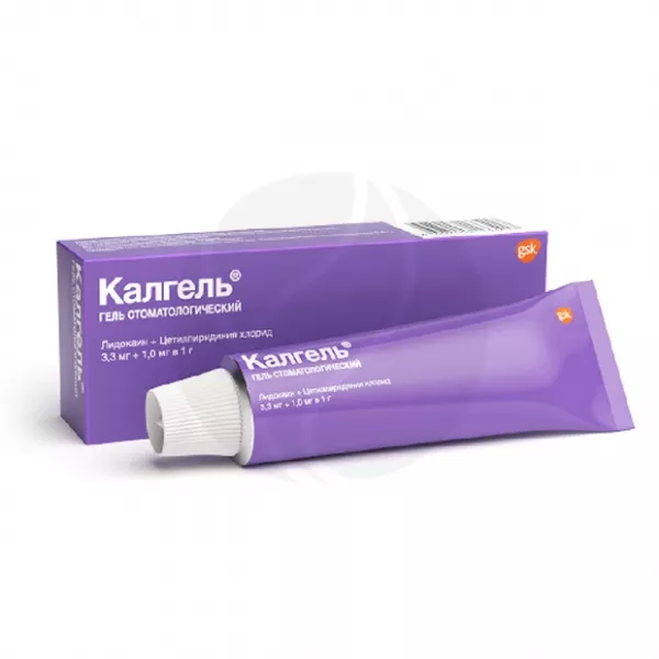 Изображение товара Калгель гель стоматологический 3,3мг/г+1мг/г, 10г, для обезболивания и профилактики стоматита