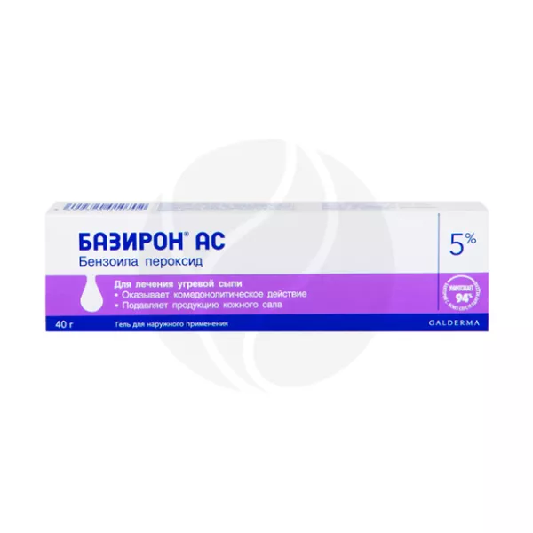 Базирон АС гель д/наружн. прим. 5%, 40г
