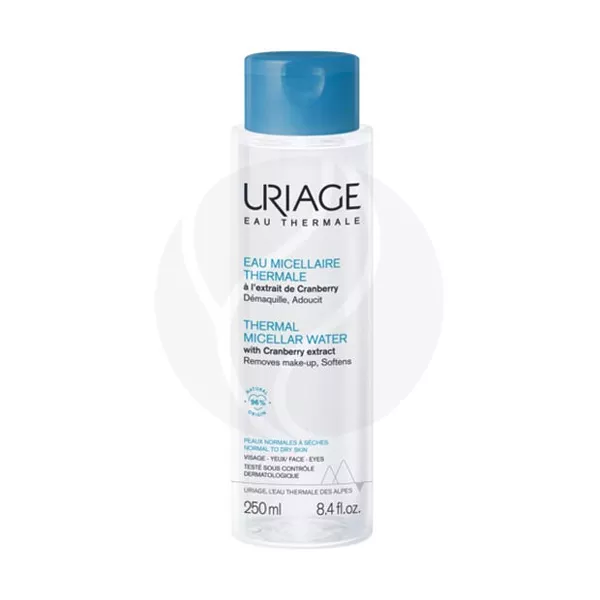 Изображение товара Uriage Eau Thermale Очищающая мицеллярная вода для сухой и нормальной кожи, 250мл Изображение товара Uriage Eau Thermale Очищающая мицеллярная вода для сухой и нормальной кожи, 250мл