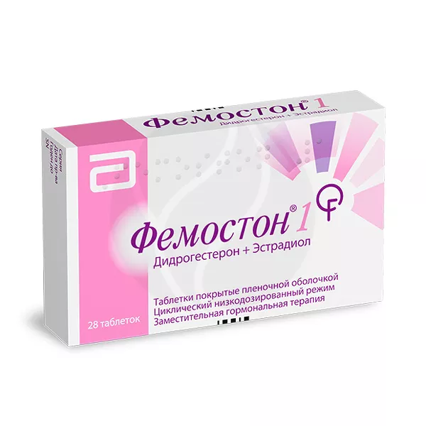 Фемостон 1 таблетки покрыт. п/о 10мг+1мг и 1мг, №28 Эбботт