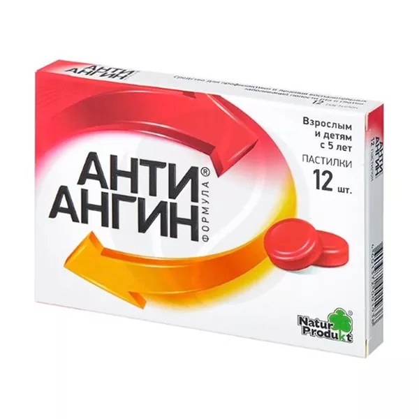 Изображение товара Анти-ангин Формула пастилки, №12 Изображение товара Анти-ангин Формула пастилки, №12