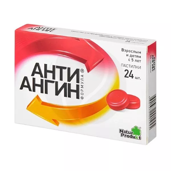 Изображение товара Анти-ангин Формула пастилки, №24 Изображение товара Анти-ангин Формула пастилки, №24