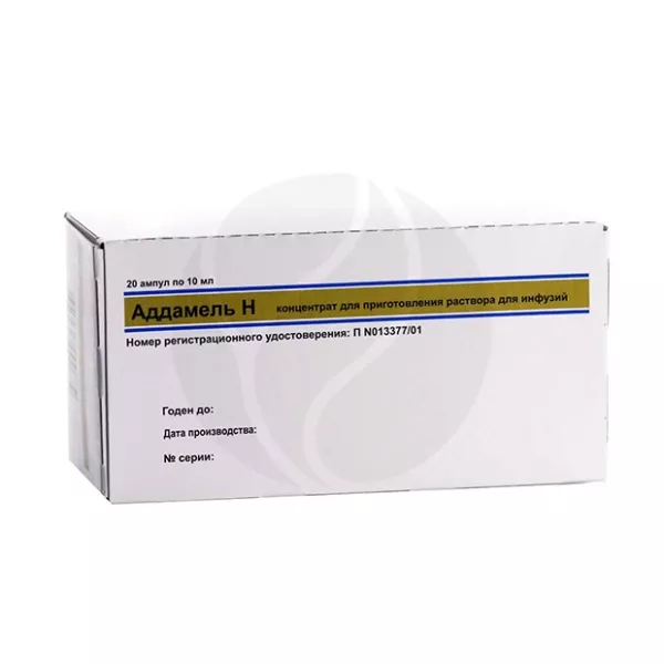 Изображение товара Аддамель Н концентрат для инфузий 10мл №20 для внутривенных растворов