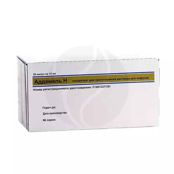 Изображение товара Аддамель Н концентрат для инфузий 10мл №20 для внутривенных растворов