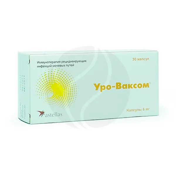 Изображение товара Уро-Ваксом капсулы 6мг No30 - противоинфекционный препарат для мочевой системы