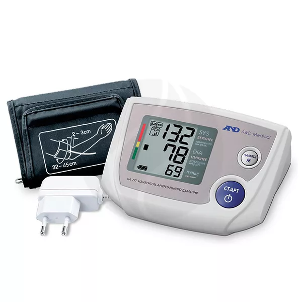 Изображение товара AnD UA-777 тонометр автоматический с адаптером и большой манжетой 32-45 см Изображение товара AnD UA-777 тонометр автоматический с адаптером и большой манжетой 32-45 см