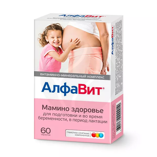 Изображение товара Алфавит Мамино здоровье таблетки No60 - витамины и минералы для детей