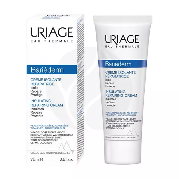 Изображение товара Uriage Bariederm Крем изолирующий восстанавливающий 75мл для лица рук и тела Изображение товара Uriage Bariederm Крем изолирующий восстанавливающий 75мл для лица рук и тела