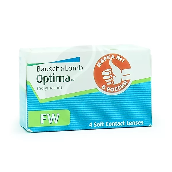 Optima линзы контактные FW R8.7 (-1,25 D), 4шт