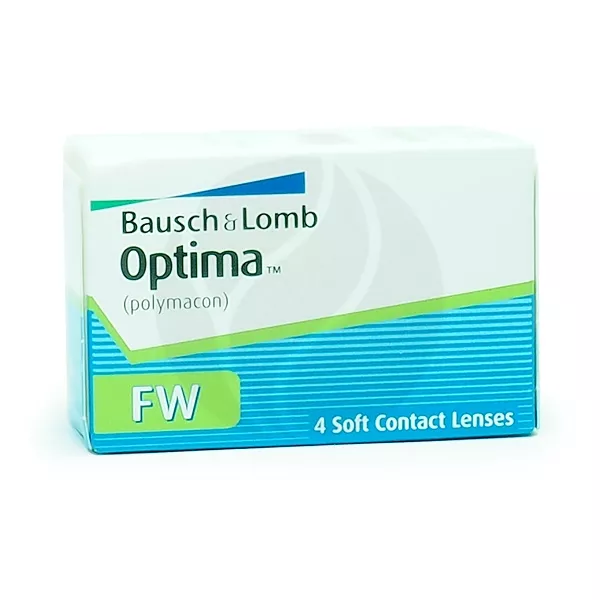 Изображение товара Мягкие контактные линзы Optima FW R8.7 (-4,00 D), 4 шт от Bausch & Lomb
