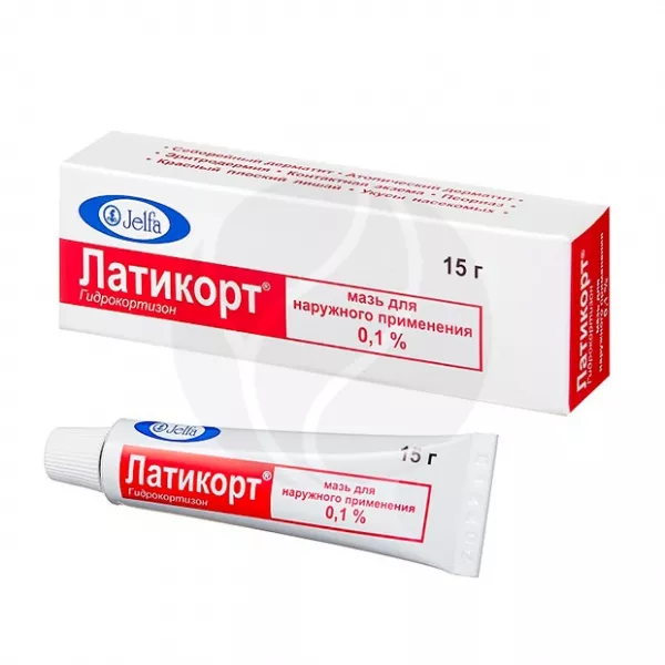 Латикорт мазь д/наружн. прим. 0,1%, 15г