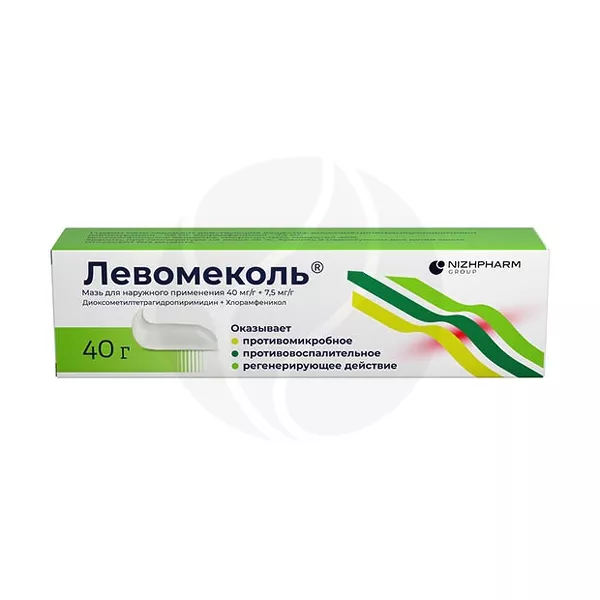 Изображение товара Левомеколь мазь д/наружн. прим., 40г - эффективное средство для лечения ран Изображение товара Левомеколь мазь д/наружн. прим., 40г - эффективное средство для лечения ран