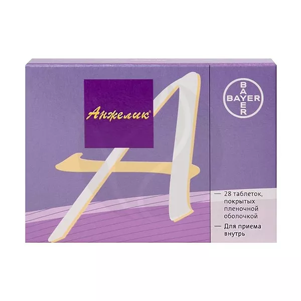 Изображение товара Анжелик таблетки п/о 2мг+1мг для заместительной гормональной терапии