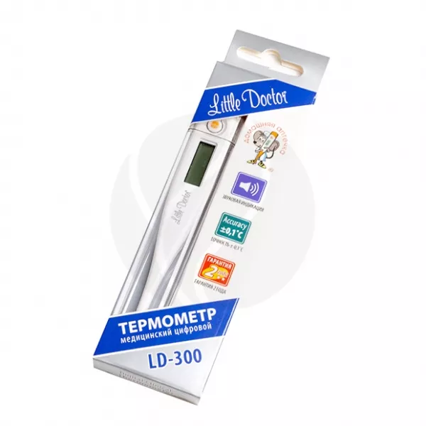 Изображение товара Медицинский электронный термометр Little Doctor LD-300 высокого качества Изображение товара Медицинский электронный термометр Little Doctor LD-300 высокого качества