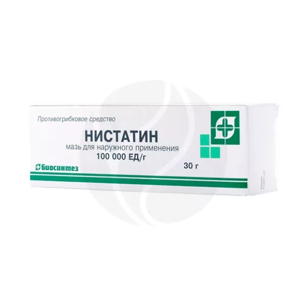 Изображение товара Нистатин мазь 100000 ЕД/г, 30 г для лечения кожных грибковых инфекций