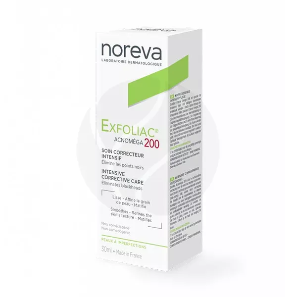 Изображение товара Noreva Exfoliac Acnomega 200 крем интенсивный корректирующий, 30мл Изображение товара Noreva Exfoliac Acnomega 200 крем интенсивный корректирующий, 30мл