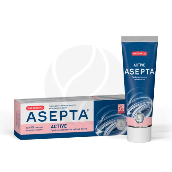Изображение товара Asepta Active профилактическая зубная паста 75мл для укрепления дёсен