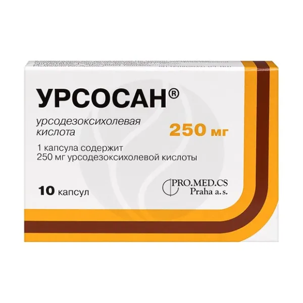 Изображение товара Урсосан капсулы 250мг No10 - лечение печени и желчного пузыря
