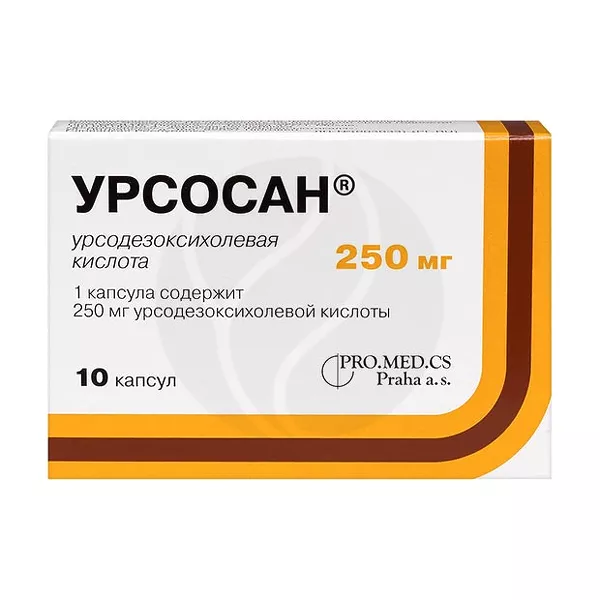 Изображение товара Урсосан капсулы 250мг No10 - лечение печени и желчного пузыря Изображение товара Урсосан капсулы 250мг No10 - лечение печени и желчного пузыря
