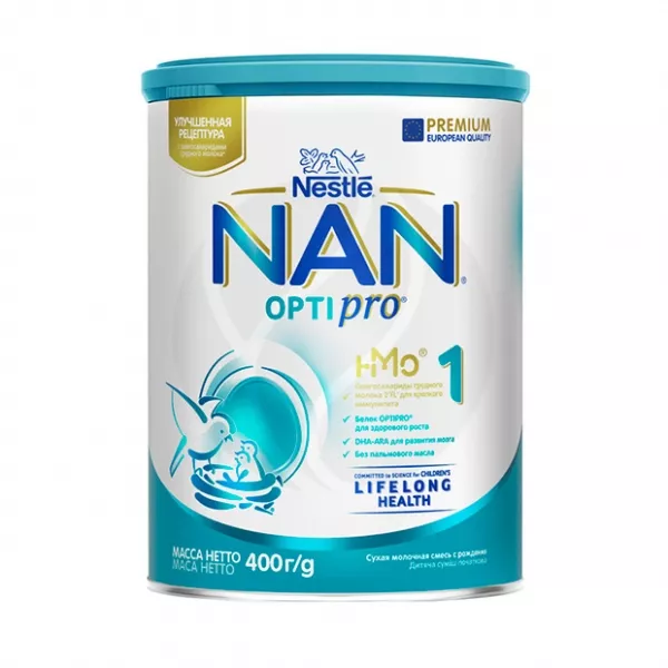Изображение товара Nestle NAN 1 Optipro сухая молочная смесь для новорожденных 400г