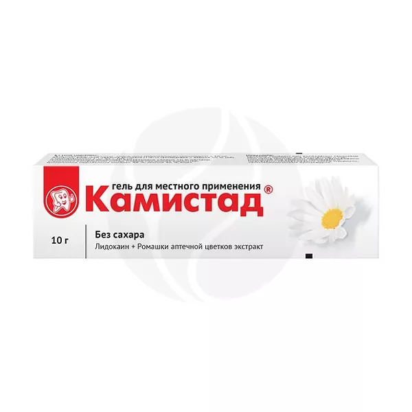 Изображение товара Камистад гель д/местн. прим. 20мг/г+185мг/г, 10г Изображение товара Камистад гель д/местн. прим. 20мг/г+185мг/г, 10г