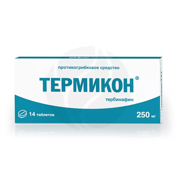 Изображение товара Термикон Тербинафин таблетки 250 мг Изображение товара Термикон Тербинафин таблетки 250 мг