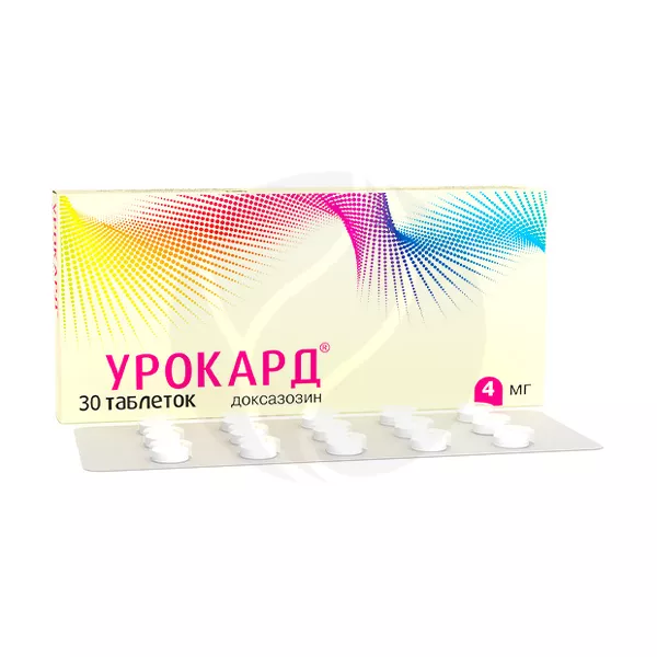 Изображение товара Урокард таблетки 4мг, №30 Изображение товара Урокард таблетки 4мг, №30