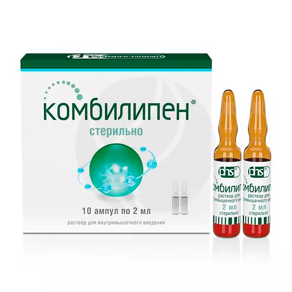 Изображение товара Комбилипен раствор д/в/м введ., 2мл №10 Изображение товара Комбилипен раствор д/в/м введ., 2мл №10