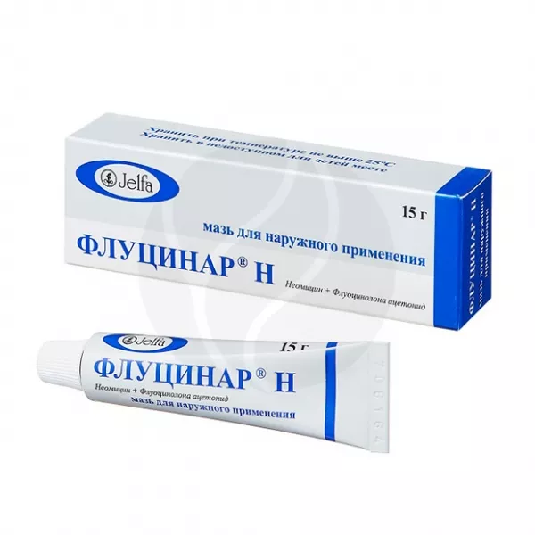 Флуцинар Н мазь д/наружн. прим. 0,025%, 15г