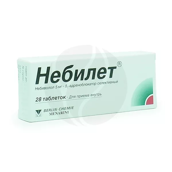 Небилет таблетки 5мг, №28 Берлин-Хеми АГ