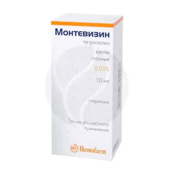 Изображение товара Монтевизин капли глазные 0,05% 10мл для быстрого снятия раздражения глаз