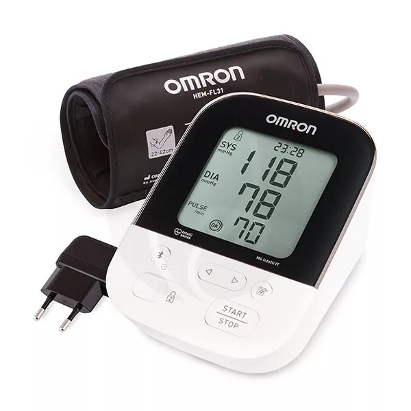 Изображение товара Omron M4 Intelli IT тонометр автоматический с адаптером, манжета 22-42см Изображение товара Omron M4 Intelli IT тонометр автоматический с адаптером, манжета 22-42см