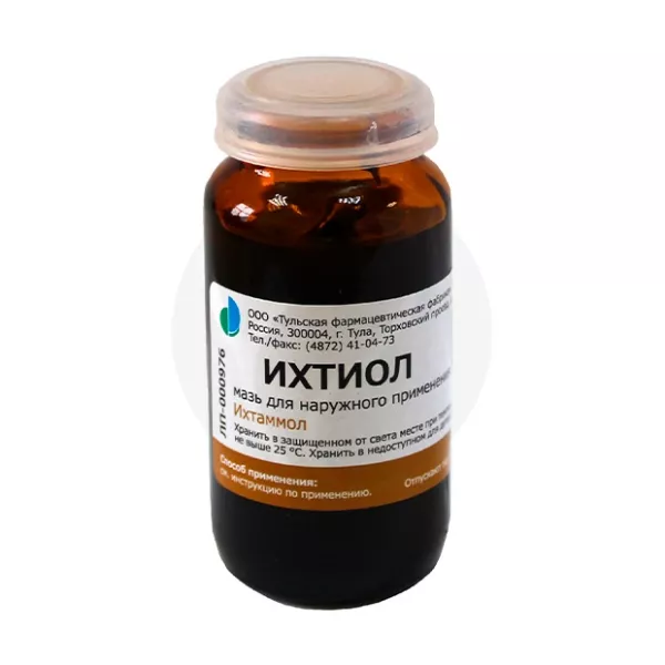 Изображение товара Ихтиол мазь 10% 25 г для наружного применения против кожных заболеваний