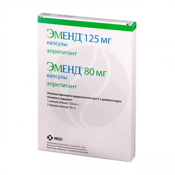 Изображение товара Эменд набор 80мг №2+125мг Ирландия лекарственный препарат
