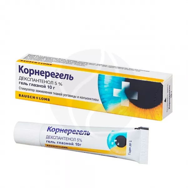 Изображение товара Глазной гель Корнерегель 5% 10г для восстановления и защиты глаз