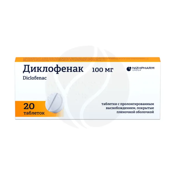 Изображение товара Диклофенак Хемофарм Пролонгированное действие 100 мг Изображение товара Диклофенак Хемофарм Пролонгированное действие 100 мг