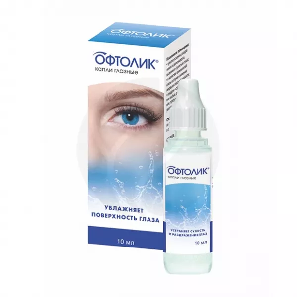 Офтолик капли глазные, 10мл
