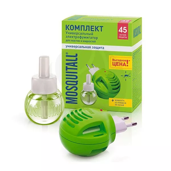 Mosquitall Фумигатор + жидкость 45 ночей универсальная защита
