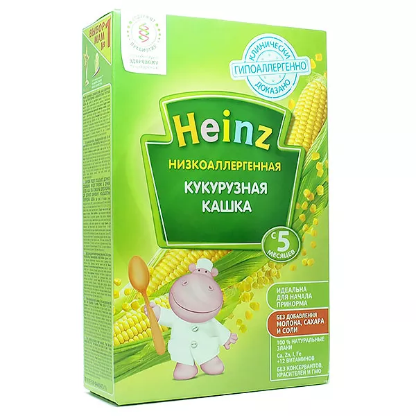 Heinz Безмолочная кукурузная каша с 5 месяцев, 200г