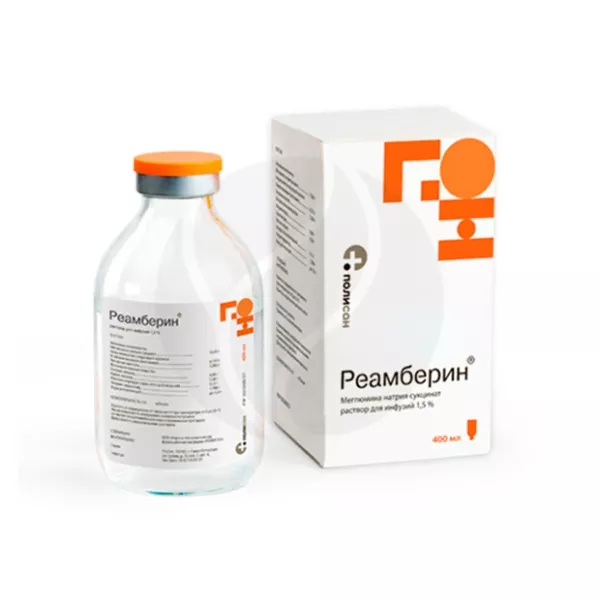 Изображение товара Реамберин раствор для инфузий 1,5%, 400 мл