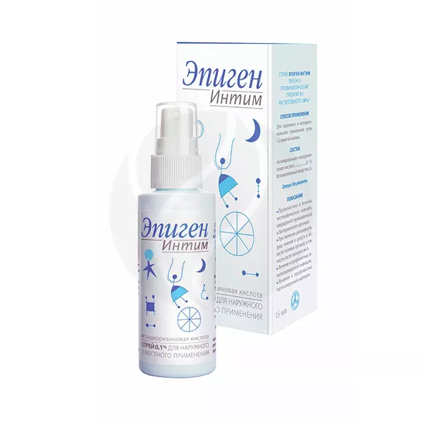 Изображение товара Эпиген Интим спрей 0, 1% 15мл - средство для интимной гигиены и комфорта женщин