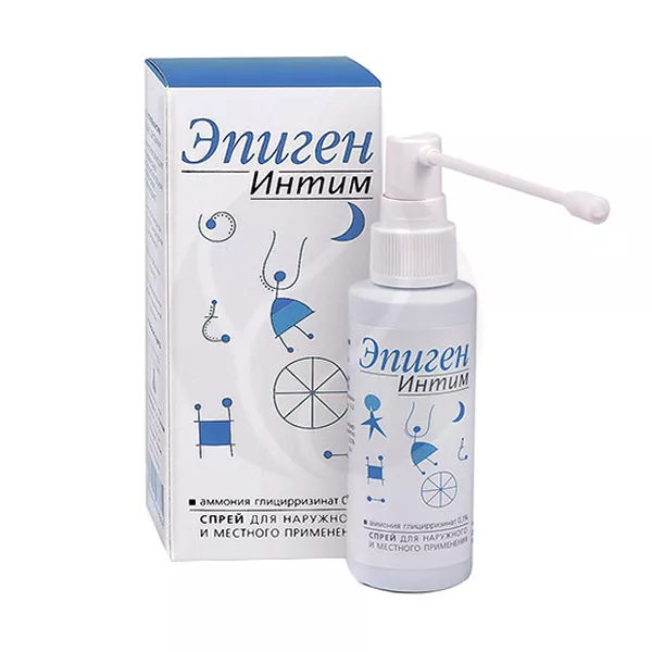 Изображение товара Эпиген Интим спрей д/местн. и наружн. прим. 0,1%, 60мл Изображение товара Эпиген Интим спрей д/местн. и наружн. прим. 0,1%, 60мл