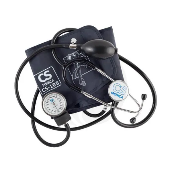 Изображение товара Механический тонометр CS Medica CS-105 с встроенным фонендоскопом и регулируемой манжетой 22-38 см