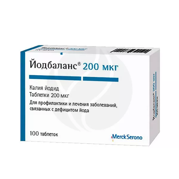 Изображение товара Йодбаланс таблетки 200мкг, №100 Изображение товара Йодбаланс таблетки 200мкг, №100