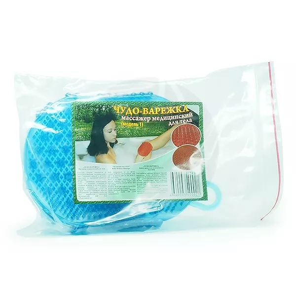 Изображение товара Массажер для тела Чудо-варежка Торг Лайнс модел 1 с двумя сторонами для очищения и борьбы с целлюли