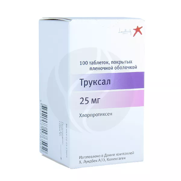 Изображение товара Труксал таблетки п/о 25мг, №100 Изображение товара Труксал таблетки п/о 25мг, №100