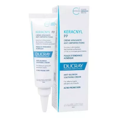 Ducray Keracnyl PP+успокаивающий мультикорректирующий крем для кожи склонной к акне, 30мл