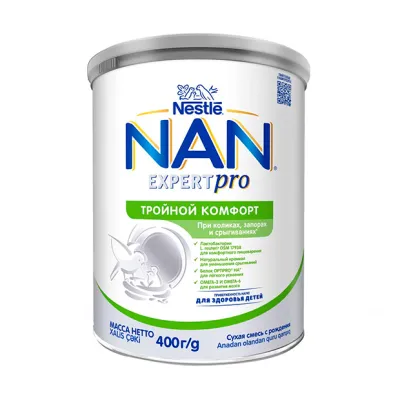 Nestle NAN Тройной комфорт сухая смесь (0+мес), 400г