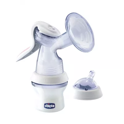 Chicco Natural Feeling Ручной молокоотсос с бутылочкой