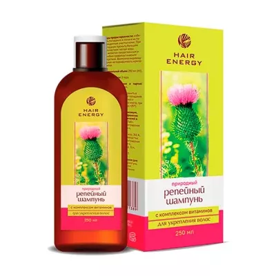 Hair Energy Репейный шампунь для укрепления волос с витаминами, 250мл